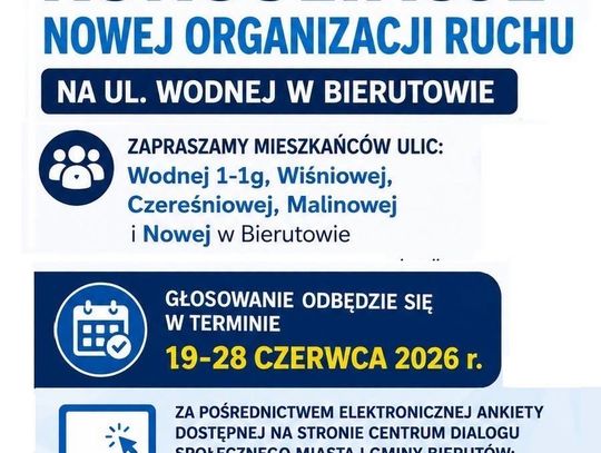 Zmiany na jednej z ulic w Bierutowie. Mieszkańcy zdecydują w głosowaniu