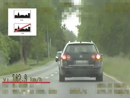 Znacznie przekroczyła prędkość w terenie zabudowanym. Straciła prawo jazdy