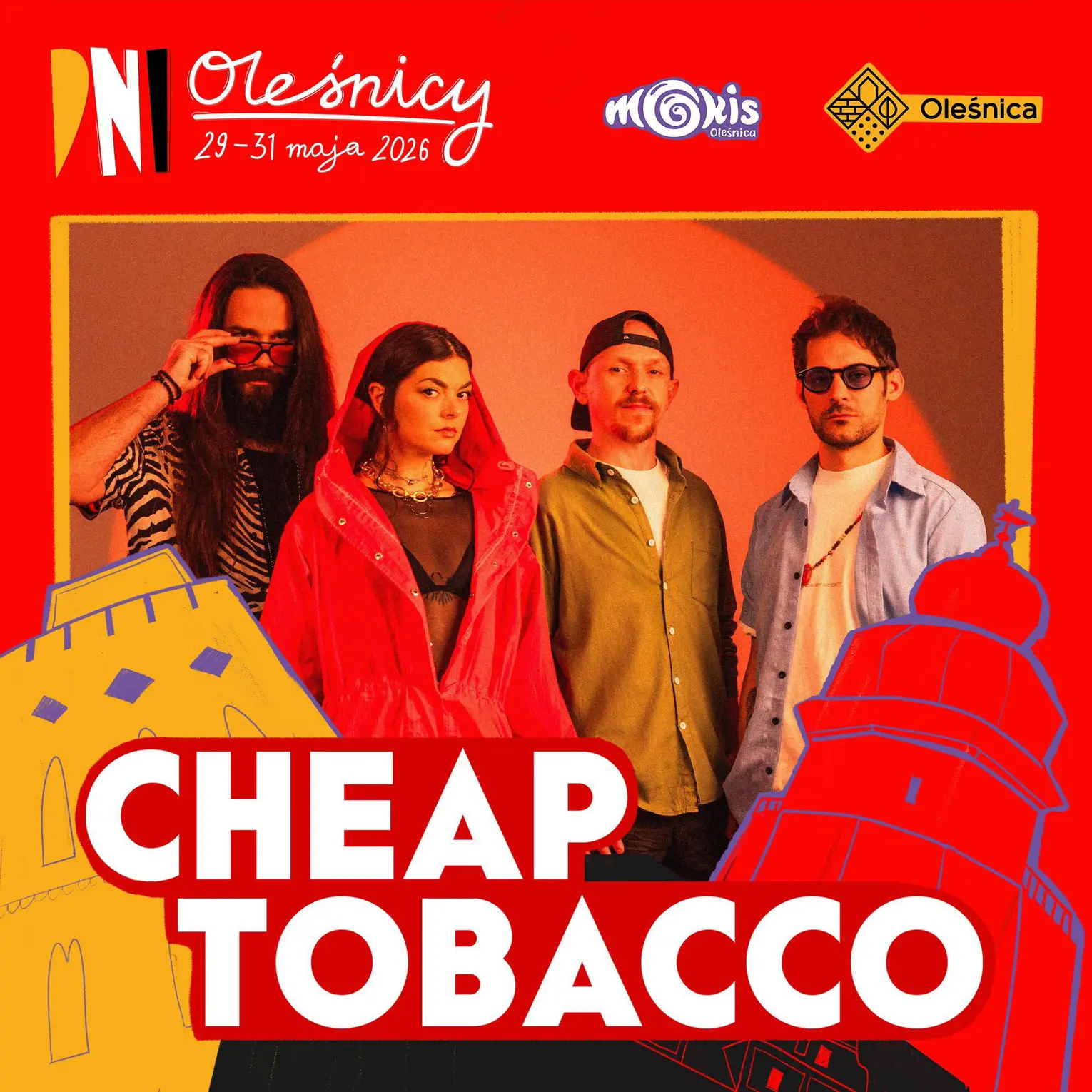 Rockowe brzmienia wracają do Oleśnicy! Cheap Tobacco zagra koncert na  podzamczu