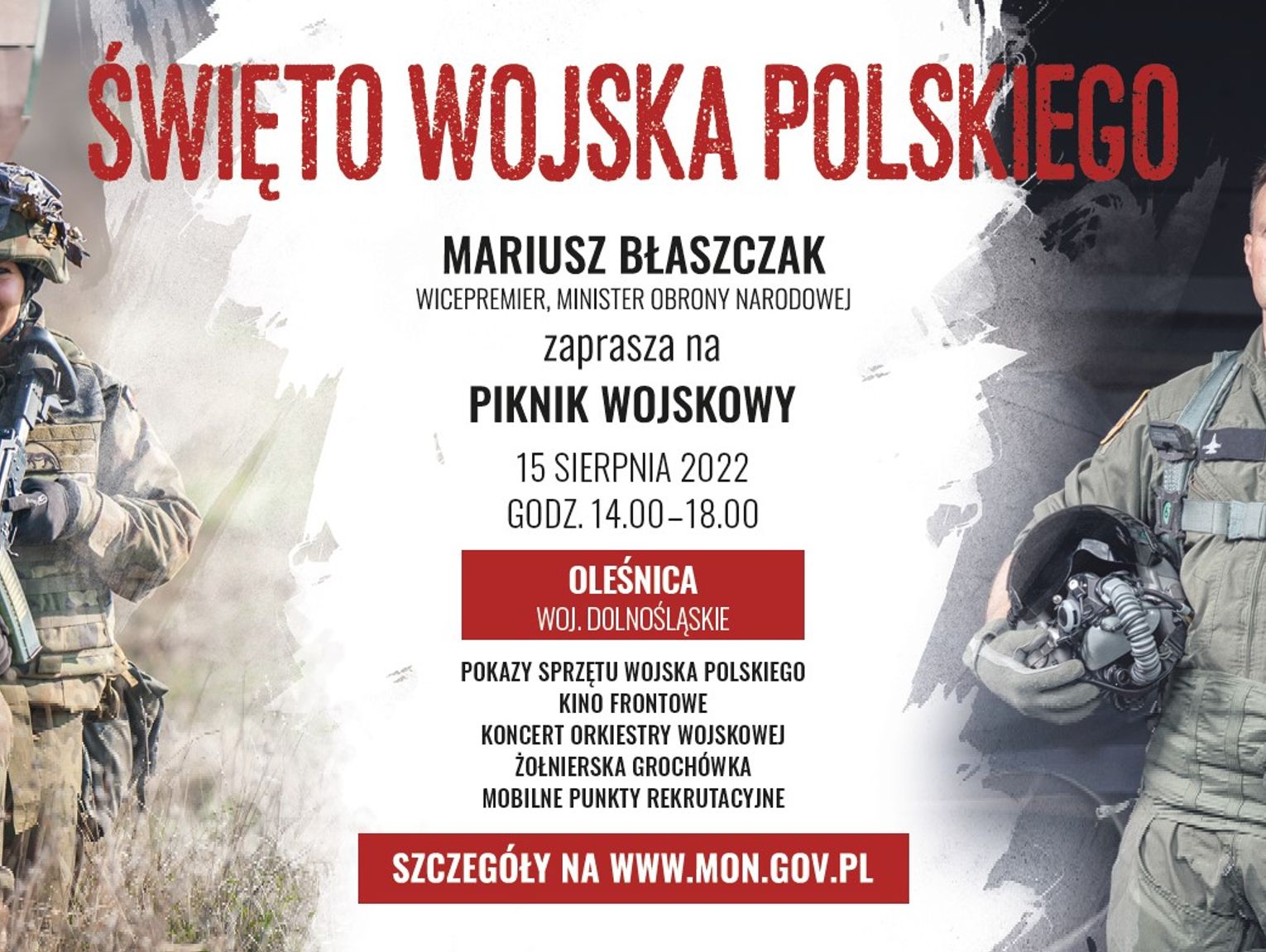 Obchody Święta Wojska Polskiego Oraz 102. Rocznicy Bitwy Warszawskiej W ...