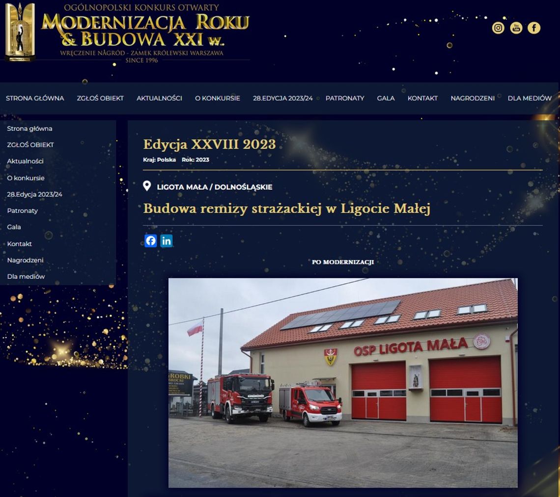 Ta remiza może zostać modernizacją roku