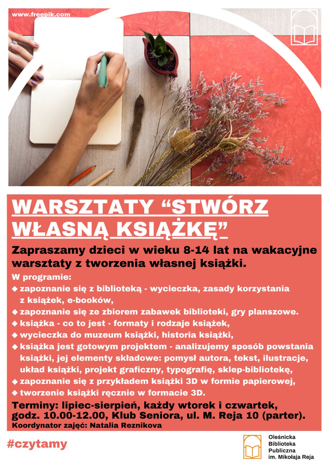 Letnie warsztaty z tworzenia książki