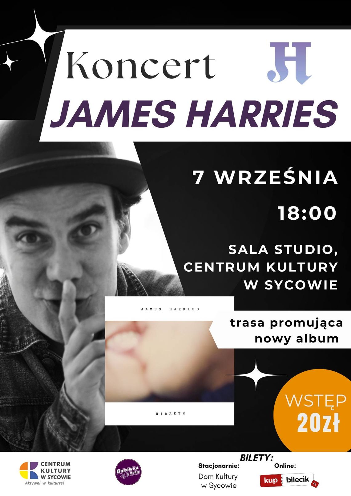 Zapraszamy na koncert Jamesa Harriesa