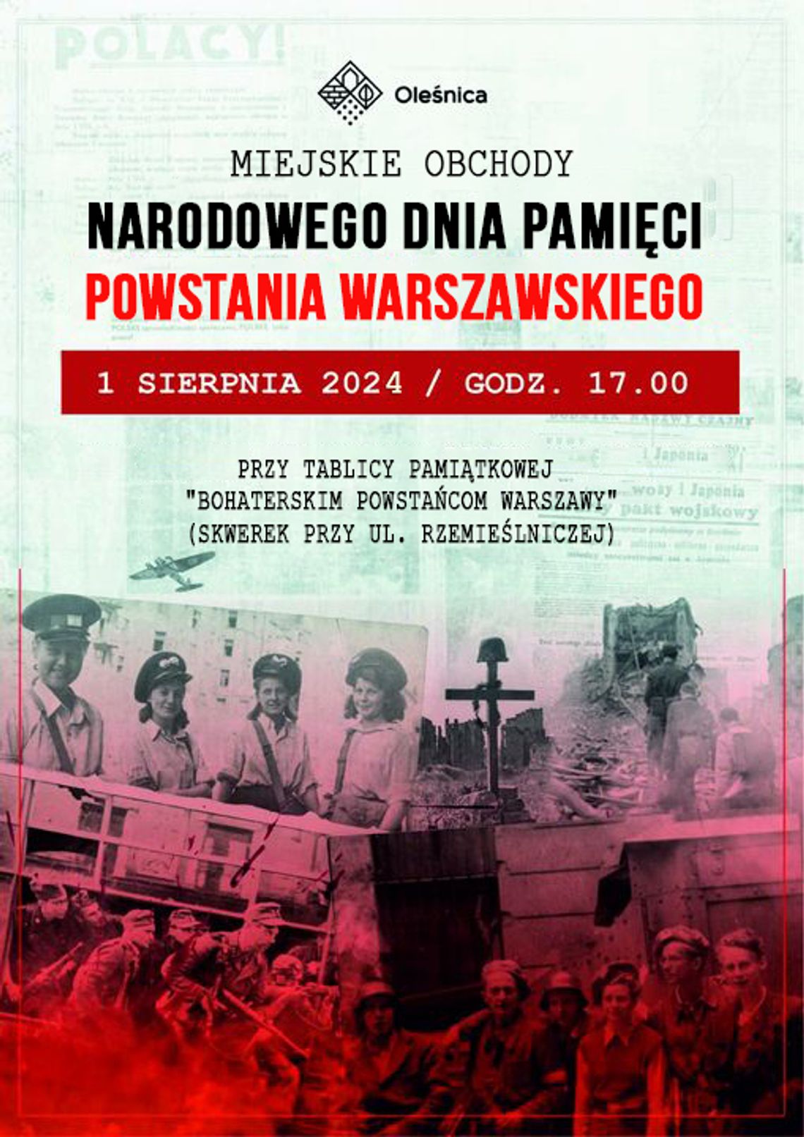 Narodowy Dzień Pamięci Powstania Warszawskiego w Oleśnicy