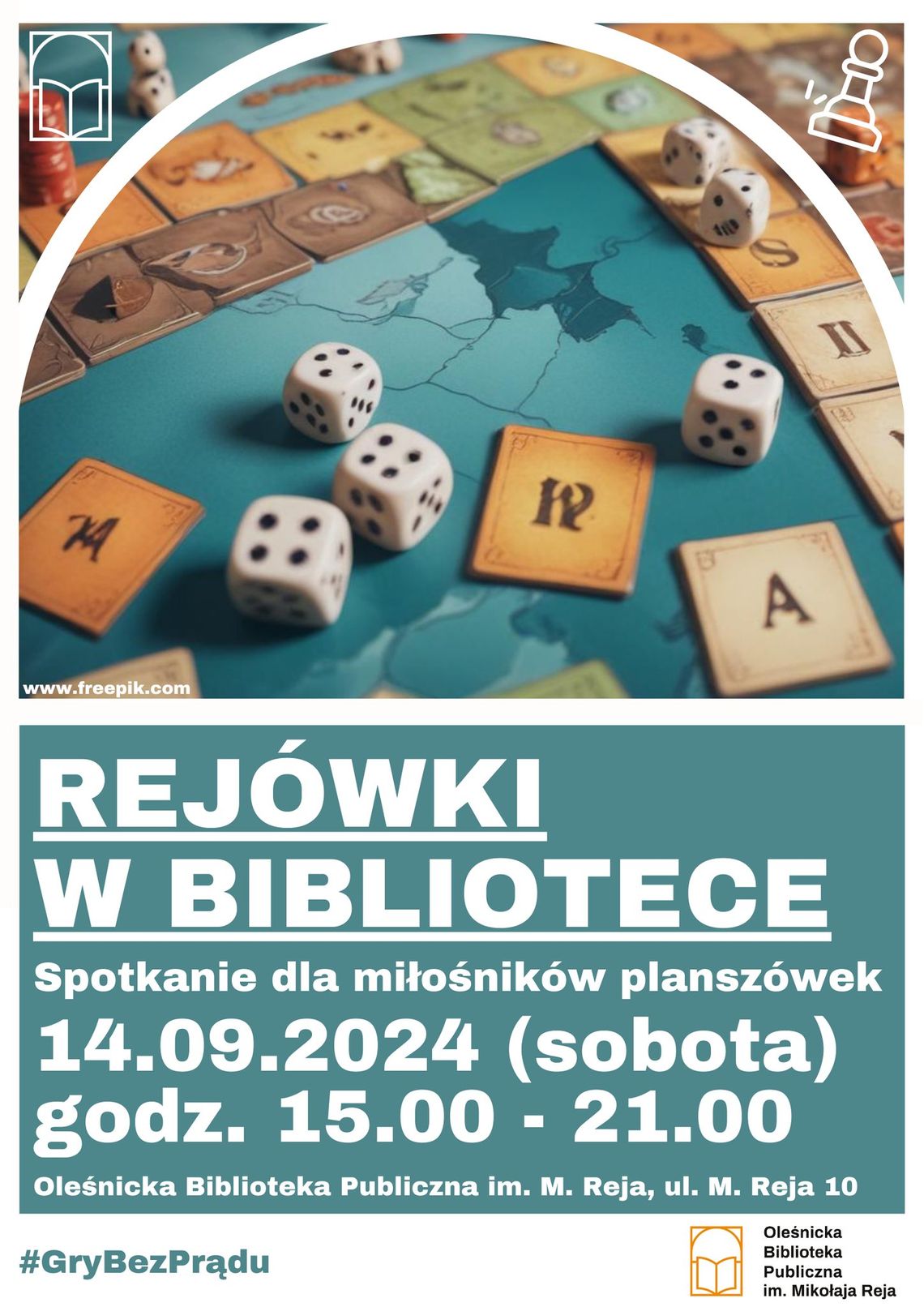 W sobotę gramy w planszówki. Jak to gdzie? W bibliotece