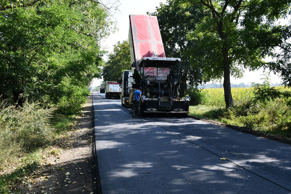 Trwa przebudowa drogi z Oleśnicy do Wabienic