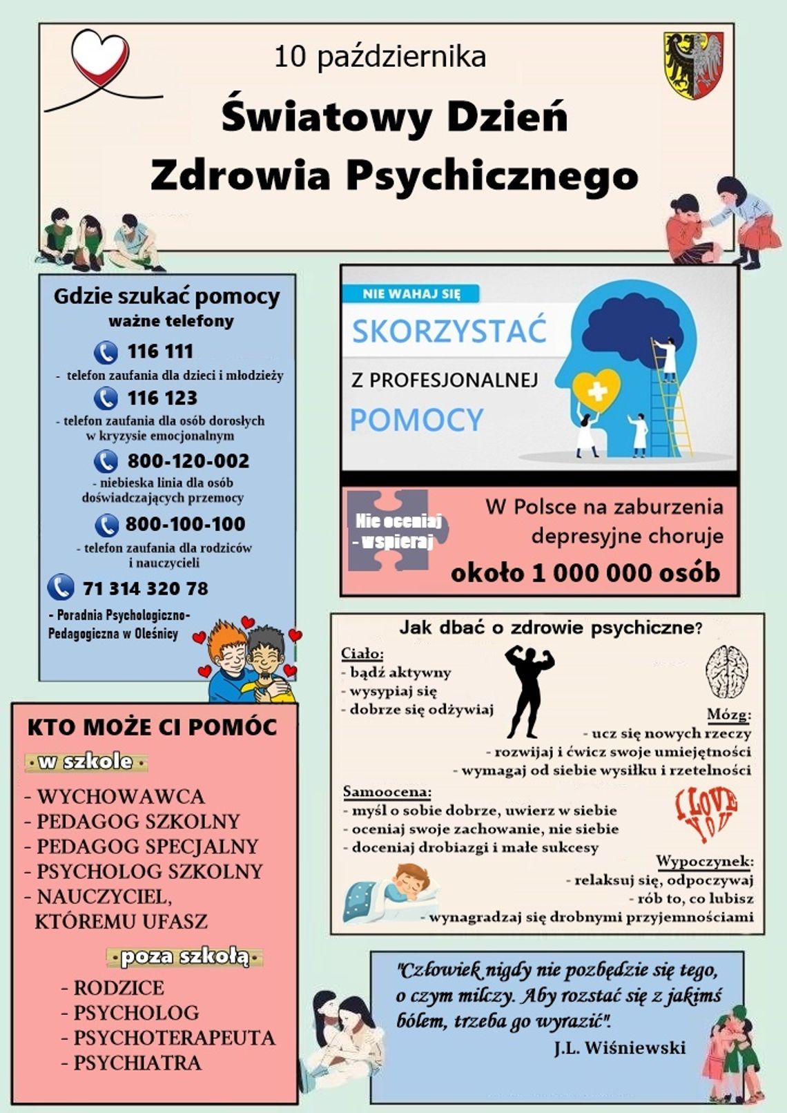 Dziś obchodzimy Światowy Dzień Zdrowia Psychicznego