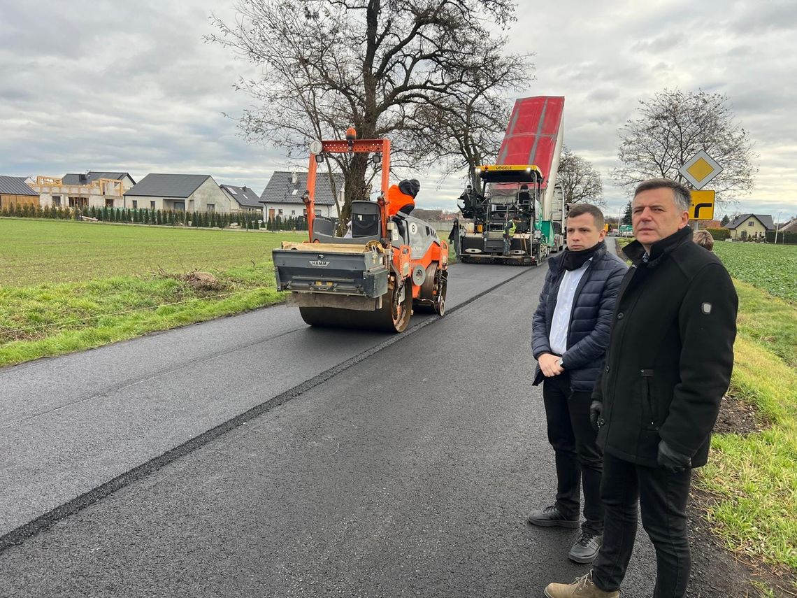 Jak przebiega inwestycja na drodze Oleśnica - Wabienice?