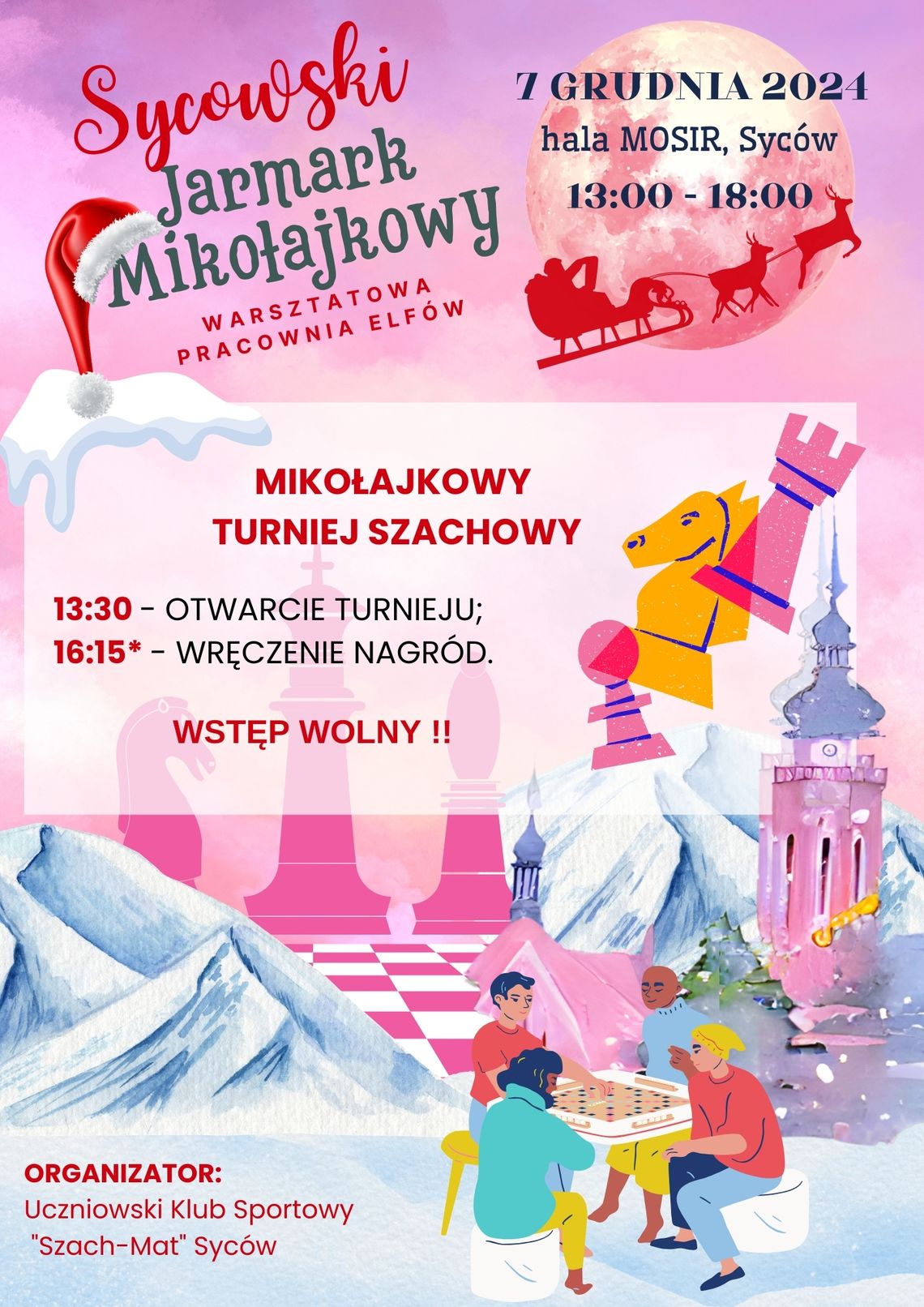 Syców zaprasza na Mikołajkowy Turniej Szachowy