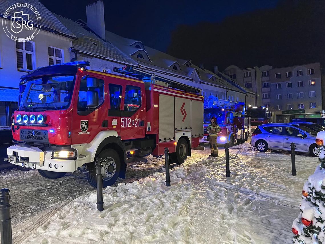 Zadymienie w budynku wielorodzinnym