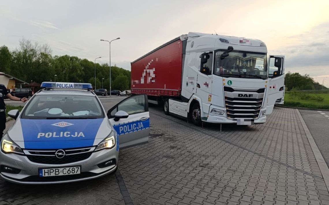 Nietrzeźwy kierowca ciężarówki zatrzymany na S8. Miał ponad 1,5 promila alkoholu