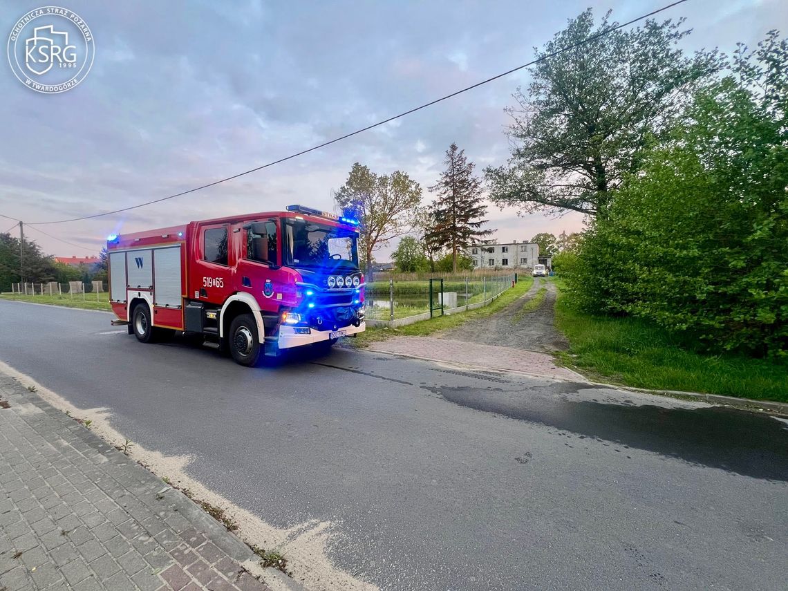 Strażacy w akcji w Moszycach