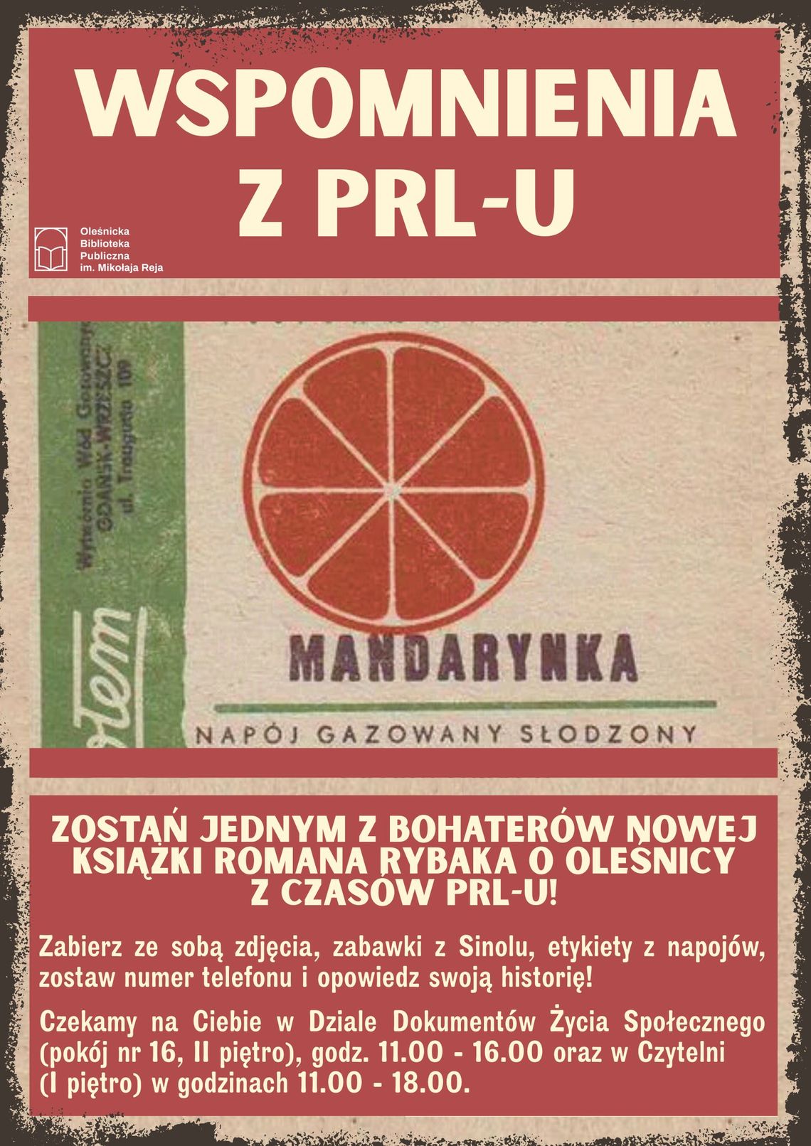 Powstaje książka o Oleśnicy w latach PRL -u. Pomóż ją napisać!
