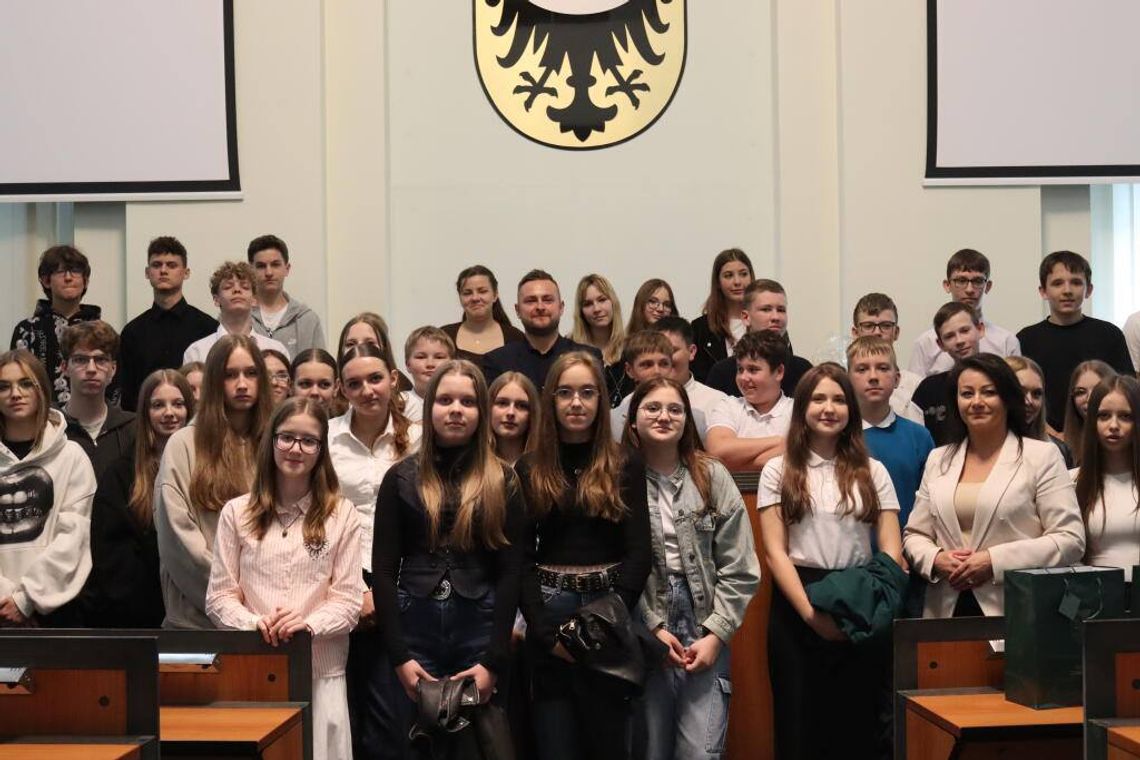 Wicemarszałek Michał Rado poprowadził lekcję samorządności