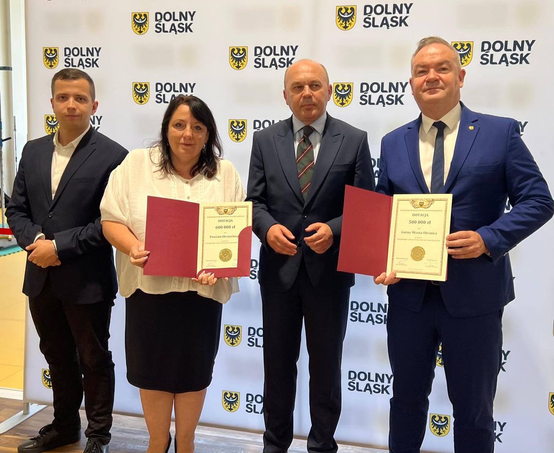 Powiat i miasto dostaną ponad milion złotych