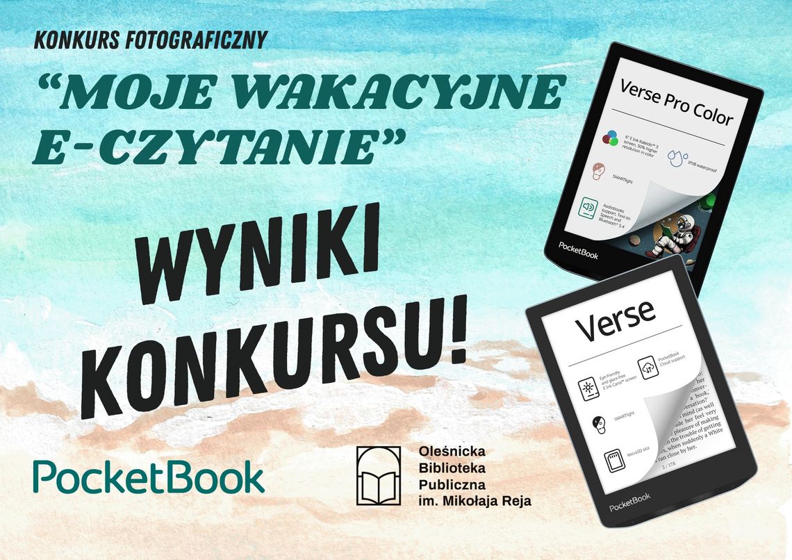 Wakacyjne czytanie - są wyniki konkursu