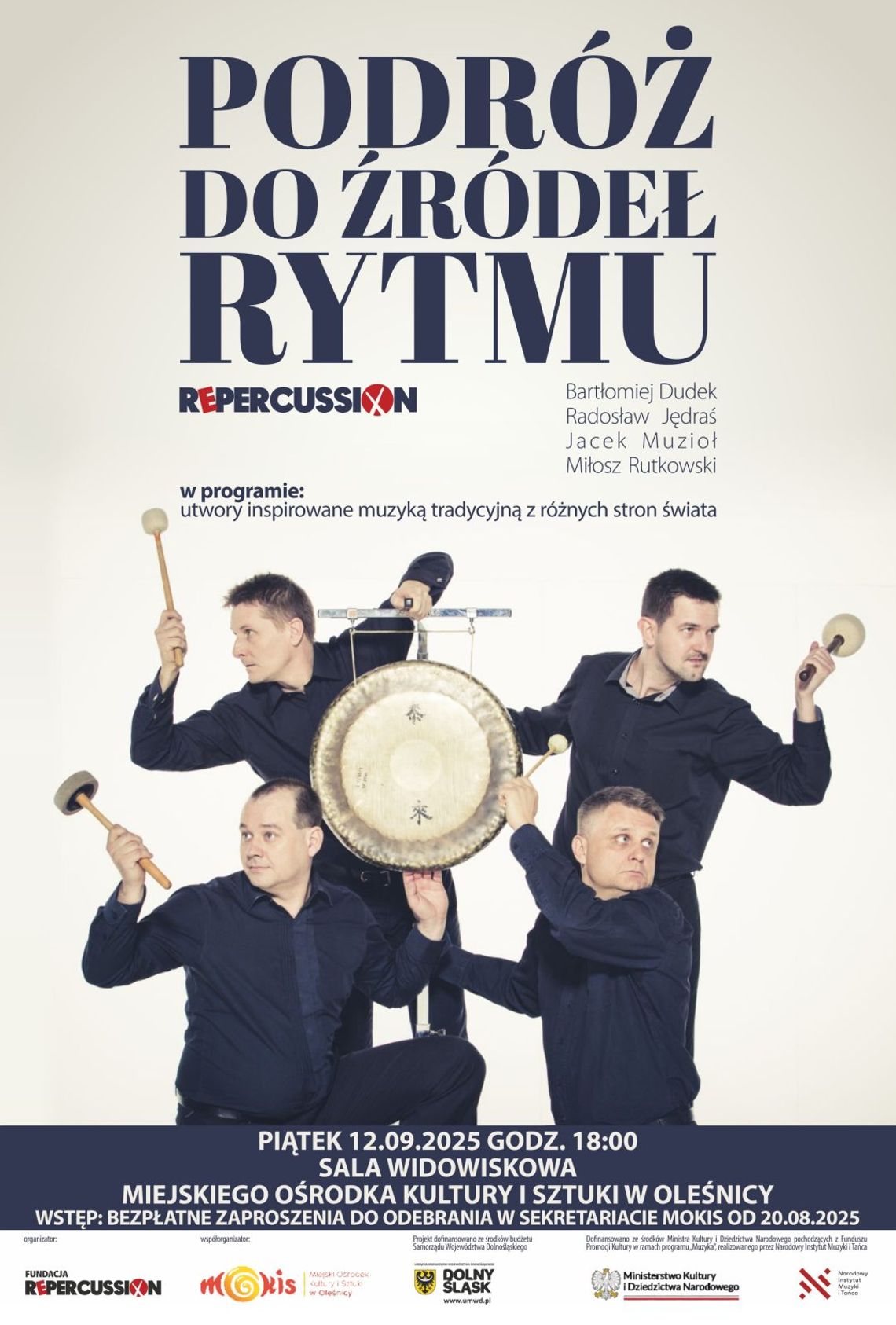 Koncert zespołu Repercussion , czyli podróż do źródeł rytmu