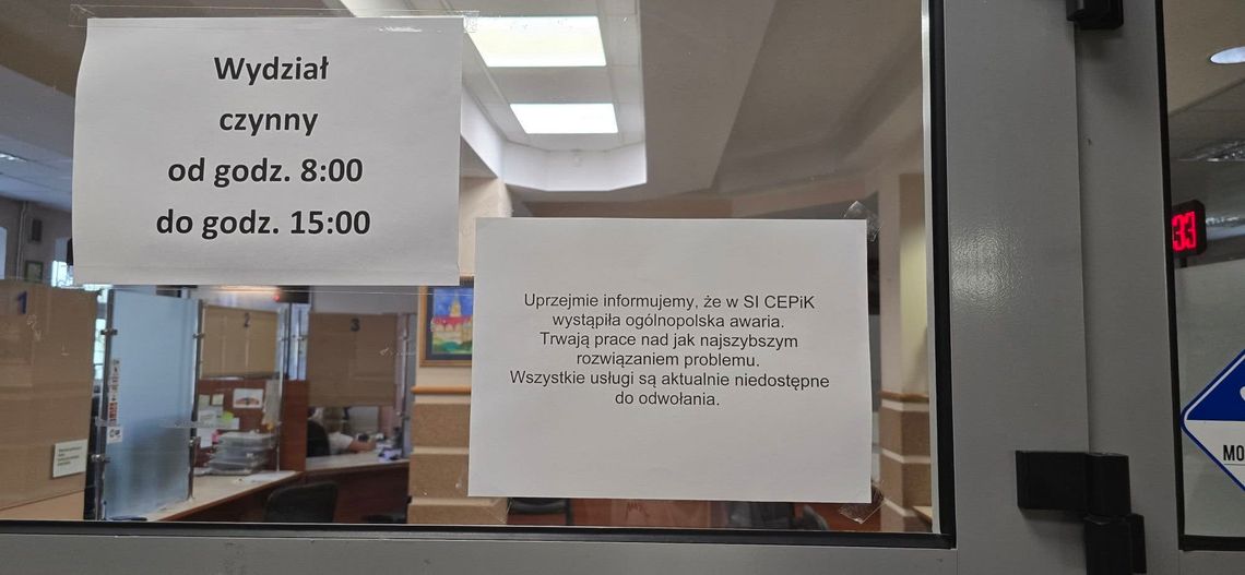 Wydział Komunikacji w Starostwie sparaliżowany
