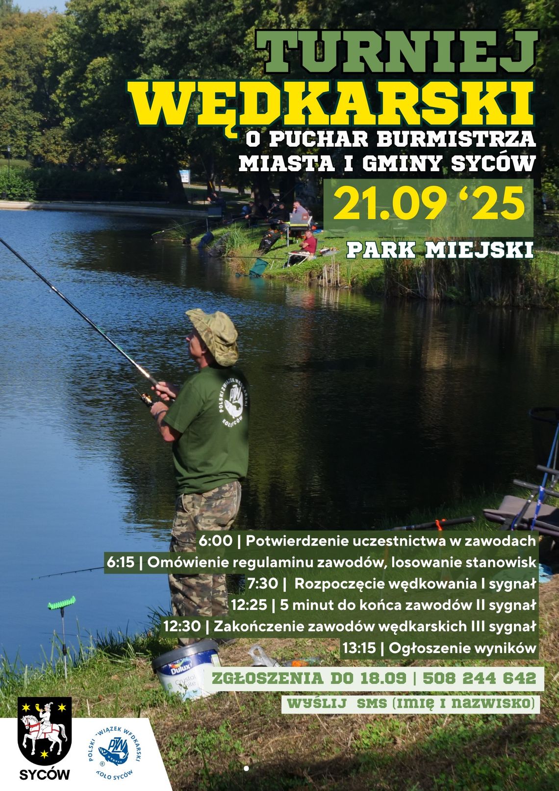 Syców idzie wędkować
