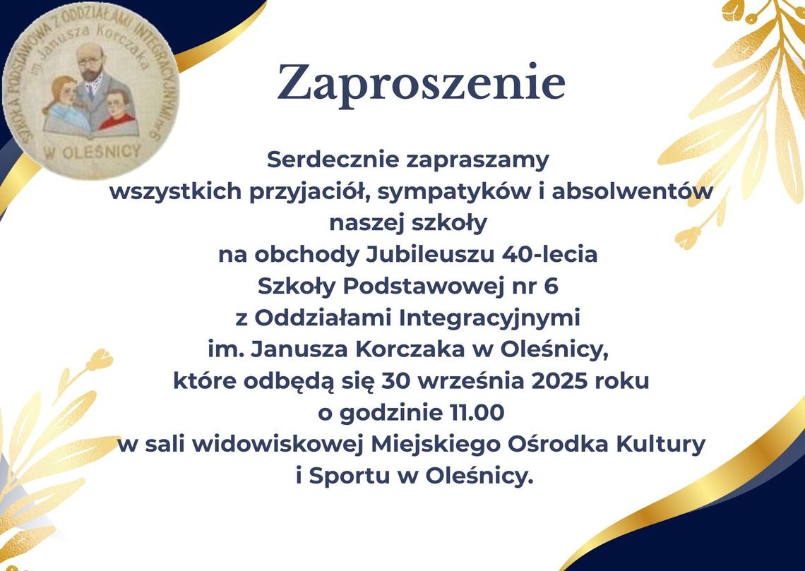 Szóstka będzie świętowała jubileusz