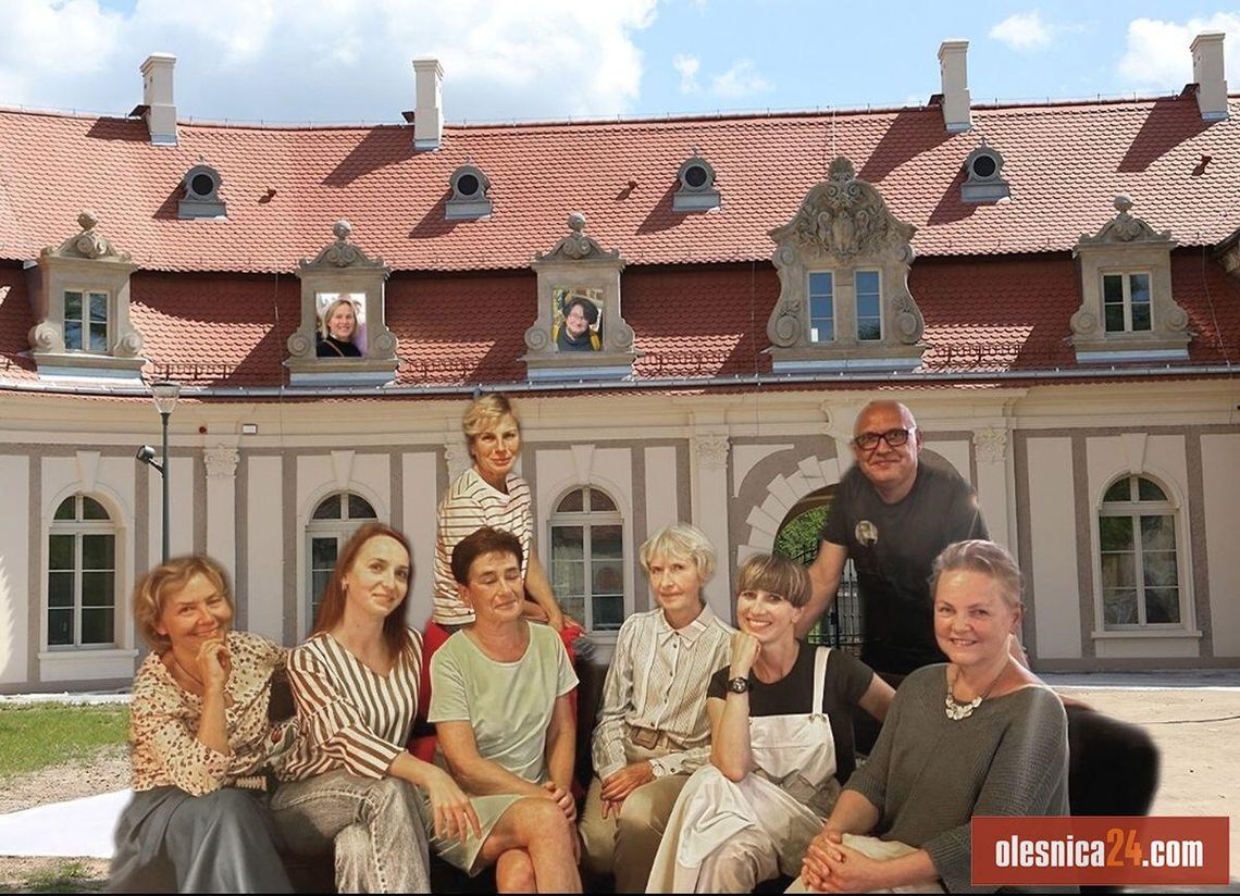 120 prac oleśniczan w pałacu w Goszczu