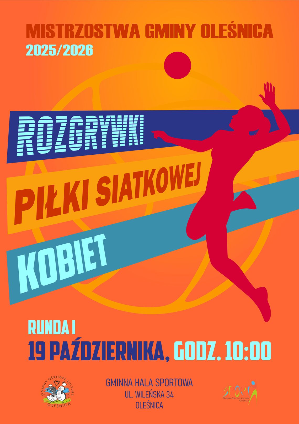Mistrzostwa Gminy Oleśnica w piłce siatkowej kobiet.