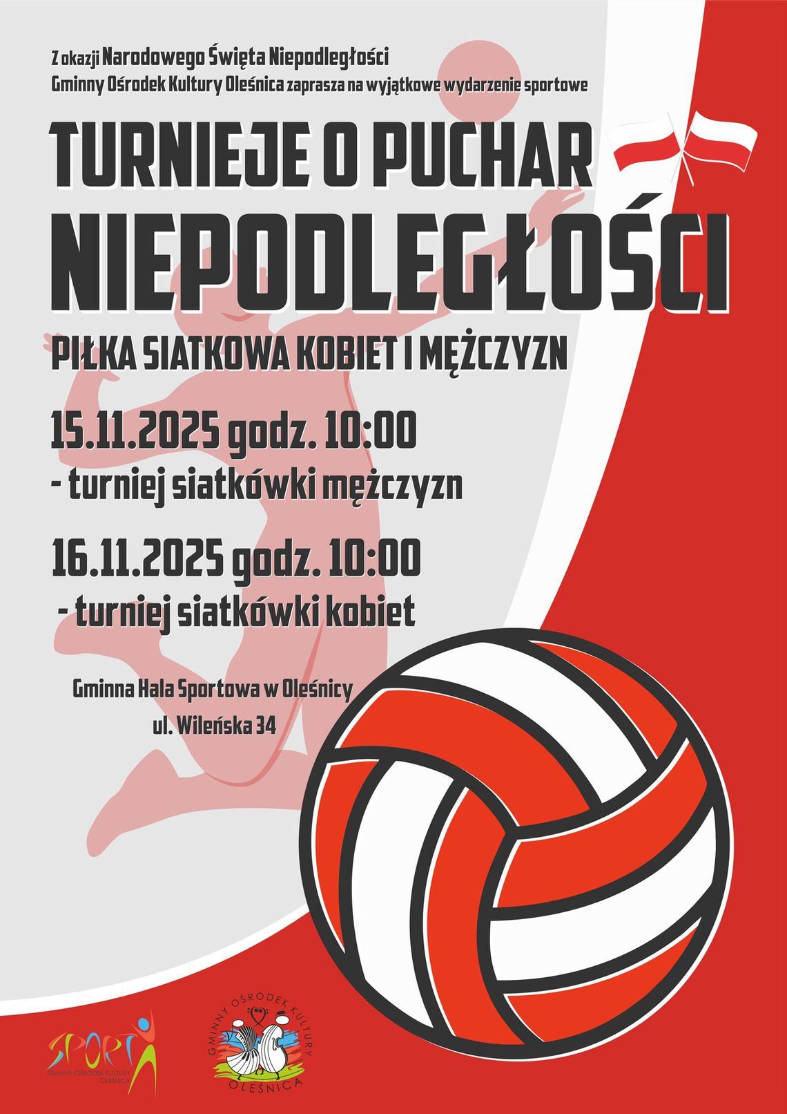 Turnieje o Puchar Niepodległości w Gminie Oleśnica Turnieje o Puchar Niepodległości w Gminie Oleśnica