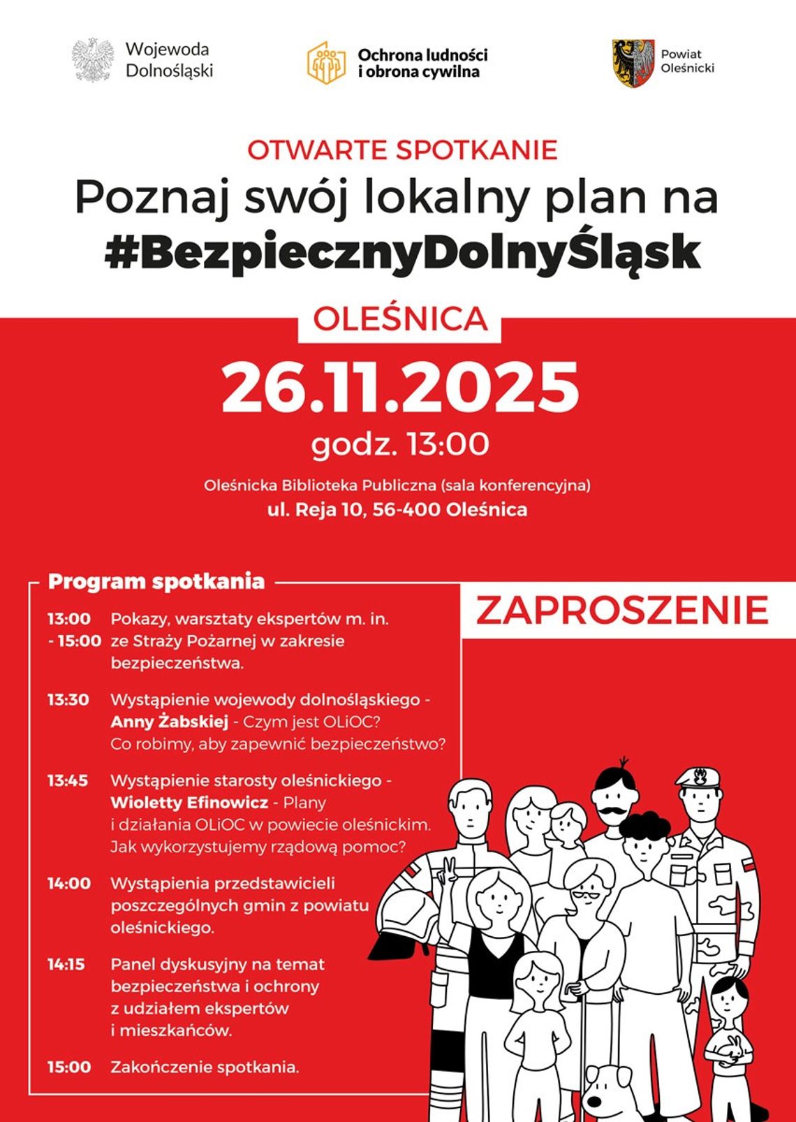Wojewoda opowie w Oleśnicy o programie ochrony ludności