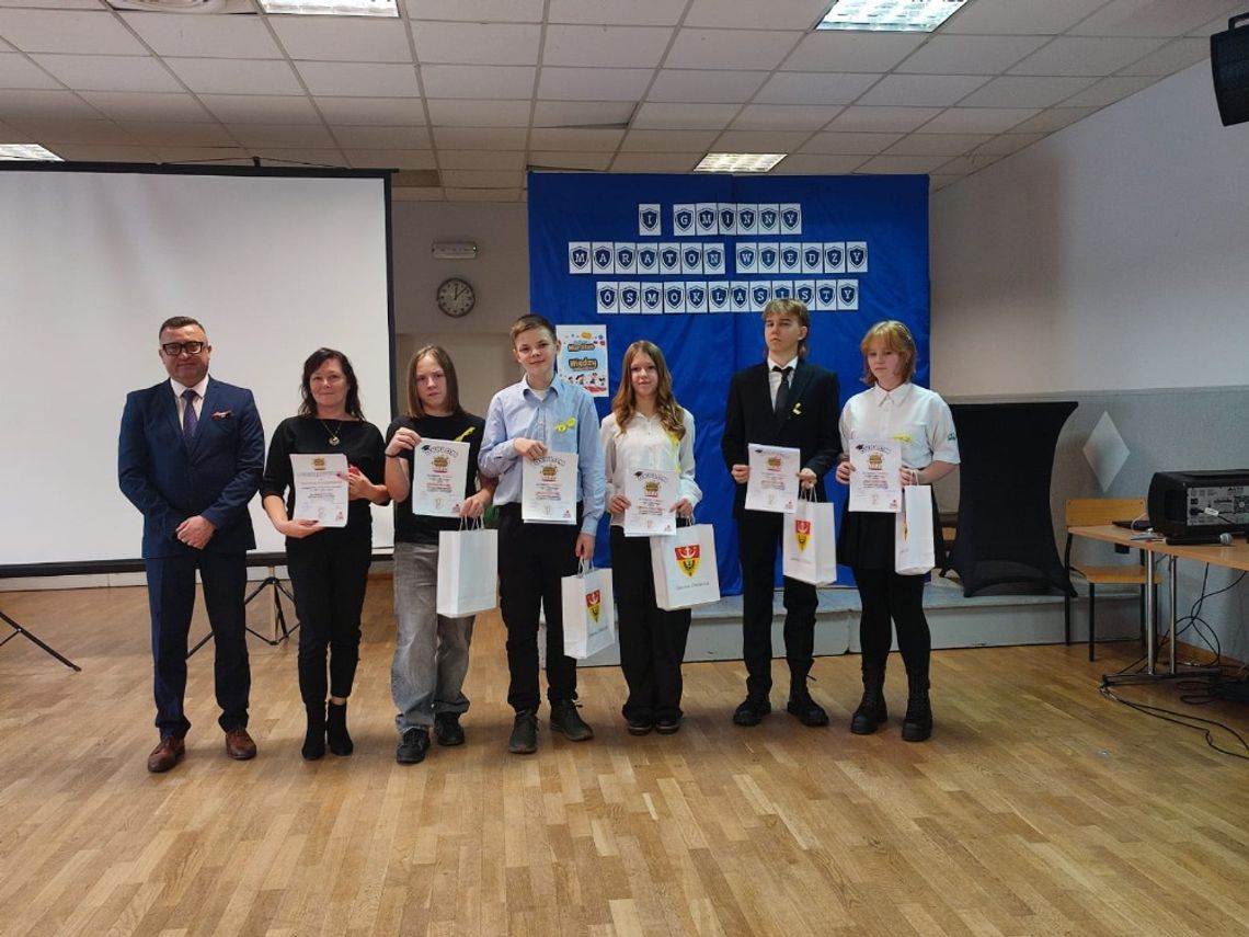 Kto wygrał I Gminny Maraton Wiedzy Ósmoklasisty?