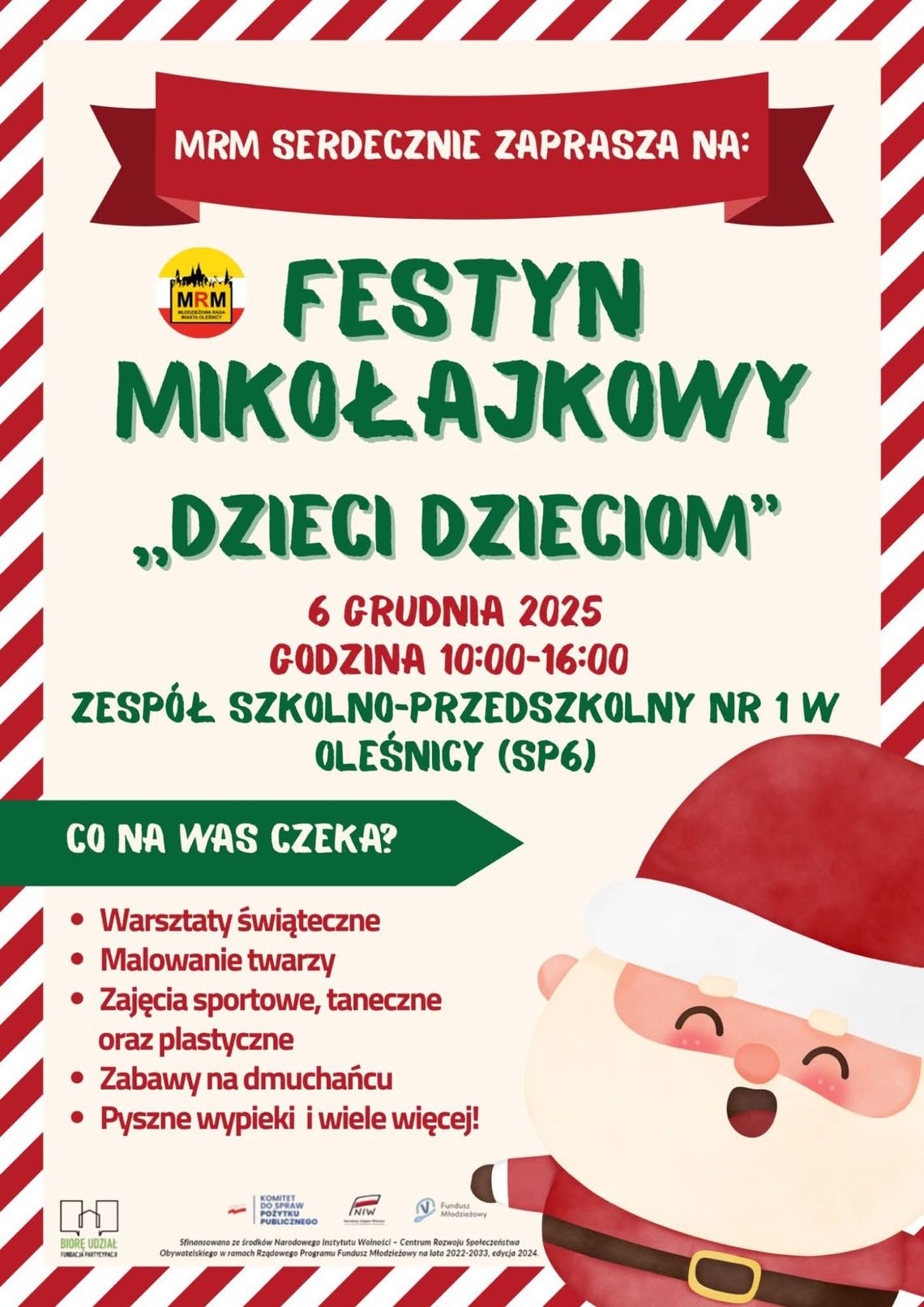 Na mikołajki zaprasza Młodzieżowa Rada Miasta Oleśnicy