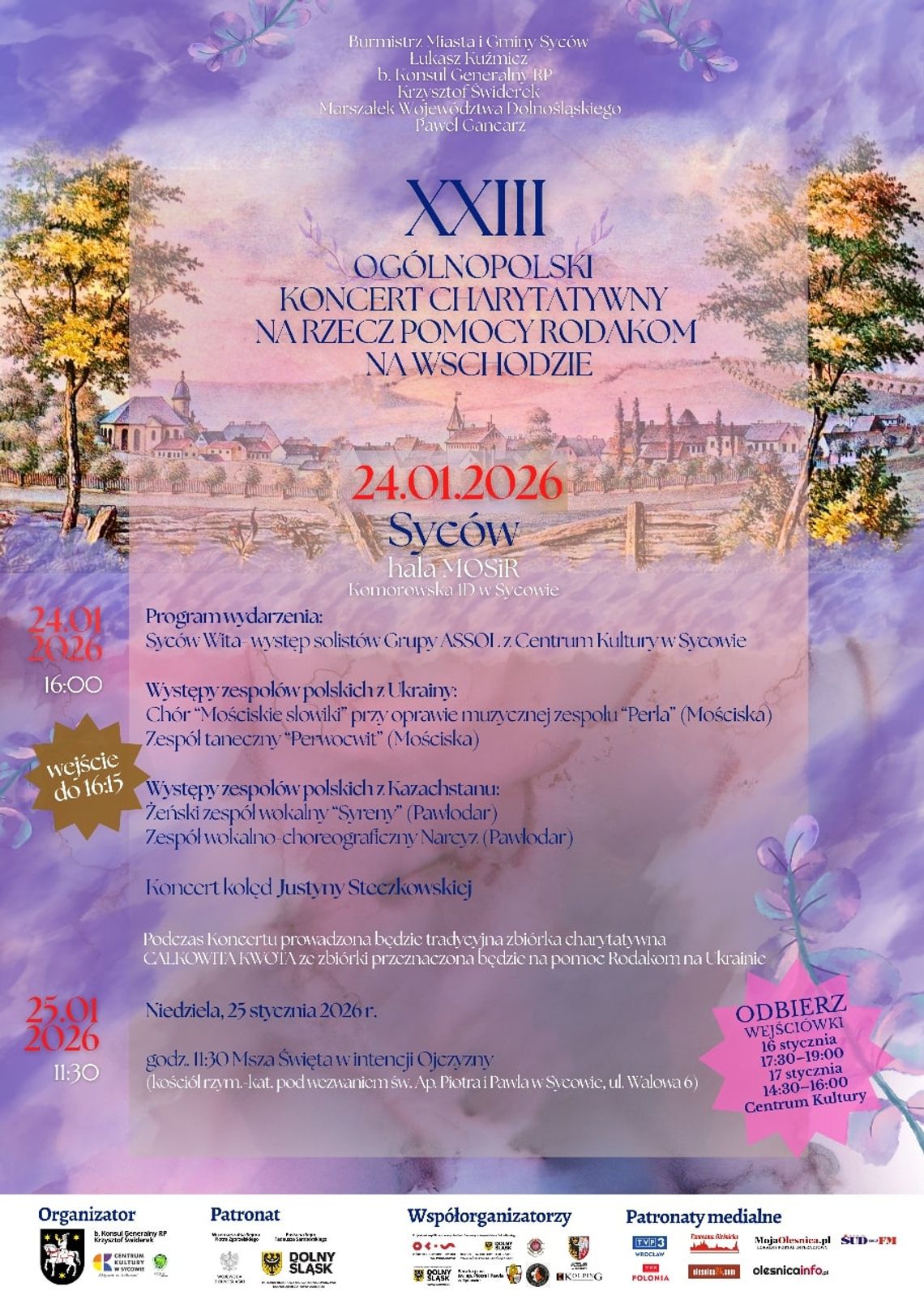 Syców zjednoczy Polaków ponad granicami. Ten koncert to coś więcej niż muzyka Syców zjednoczy Polaków ponad granicami. Ten koncert to coś więcej niż muzyka