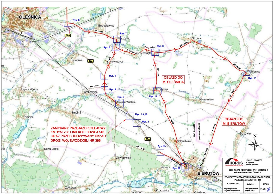 Przejazd kolejowy w Solnikach Wielkich zamknięty na 2 tygodnie!