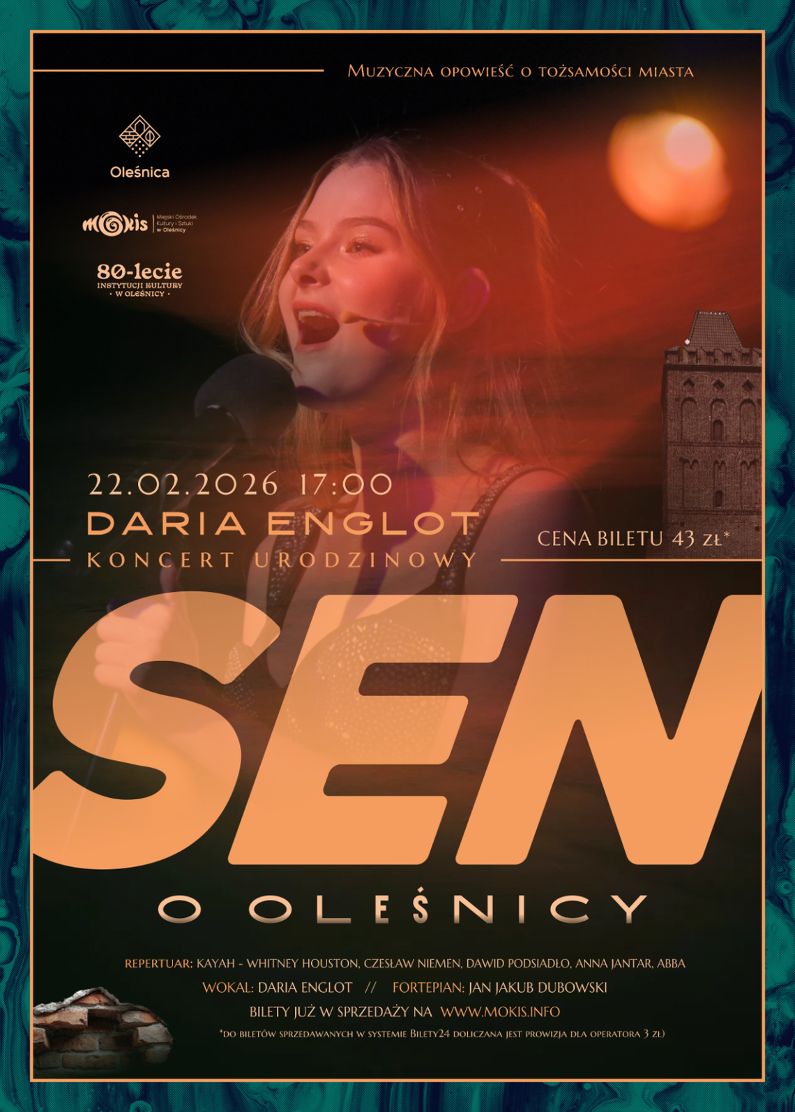 Koncert urodzinowy ,,Sen o Oleśnicy” - Daria Englot i Jan Jakub Dubowski