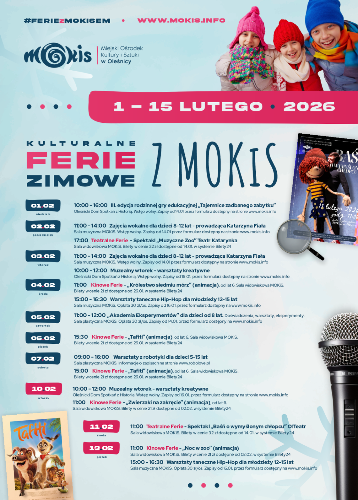 Kulturalne Ferie Zimowych w MOKiS w Oleśnicy