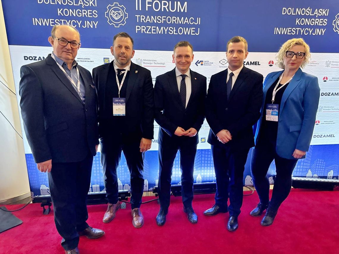 Przedstawiciele Powiatu Oleśnickiego na Dolnośląskim Kongresie Inwestycyjnym we Wrocławiu