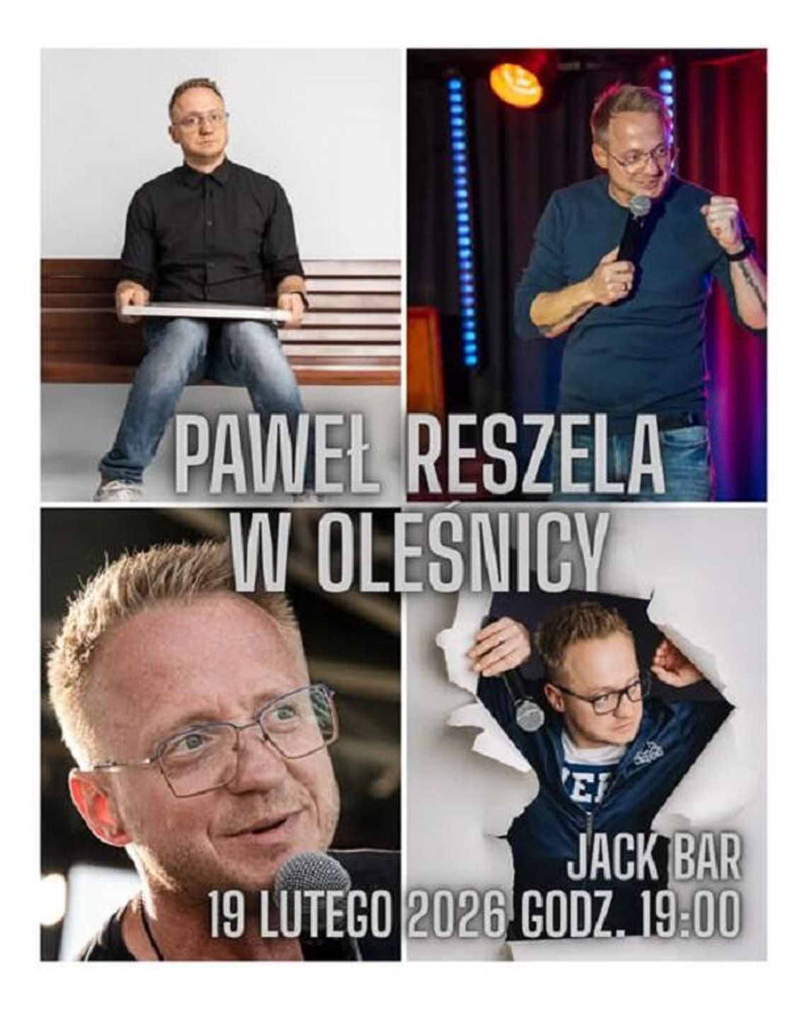 Paweł Reszela wraca do Oleśnicy z nowym programem stand-upowym „Forrest Dumb”