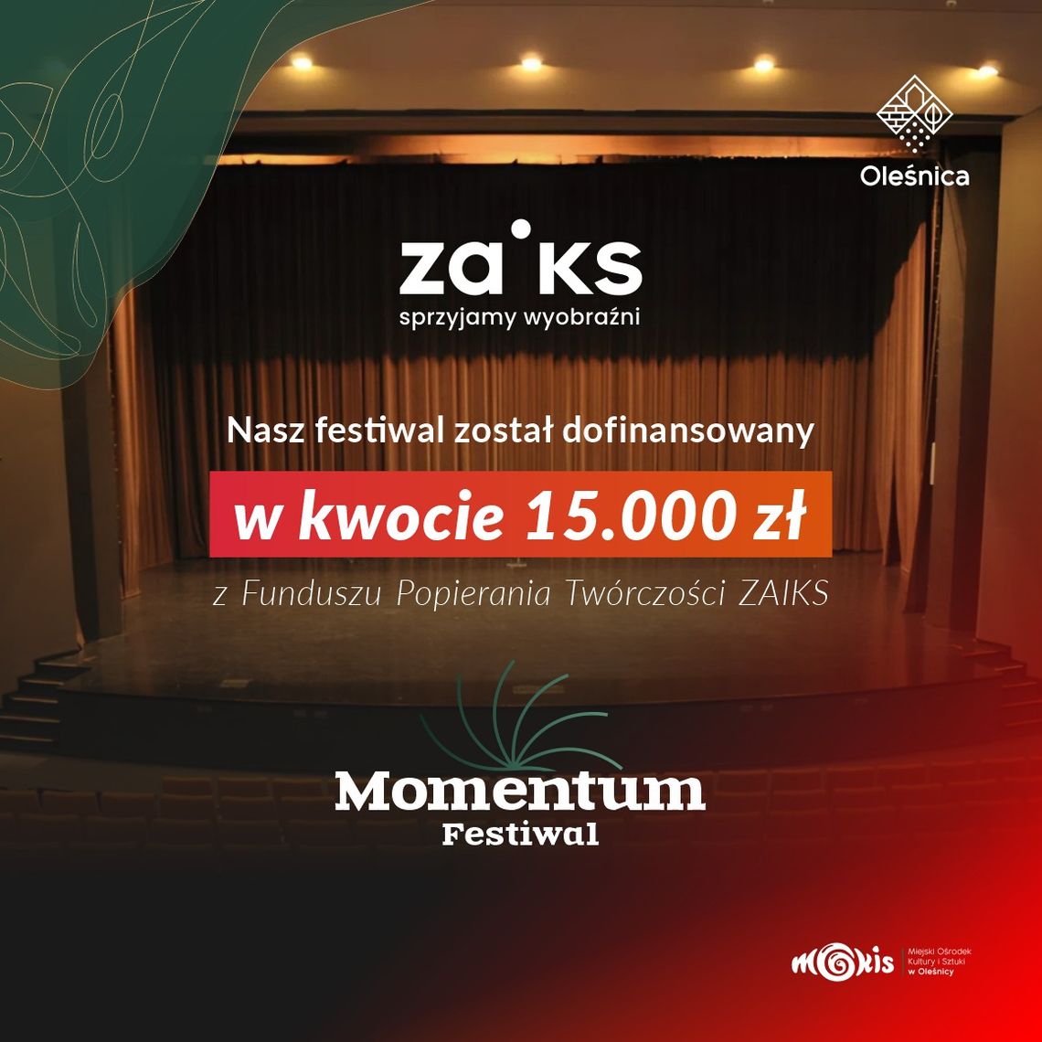Oleśnica zaprasza na II Międzynarodowy Festiwal Teatrów Tańca Współczesnego Momentum