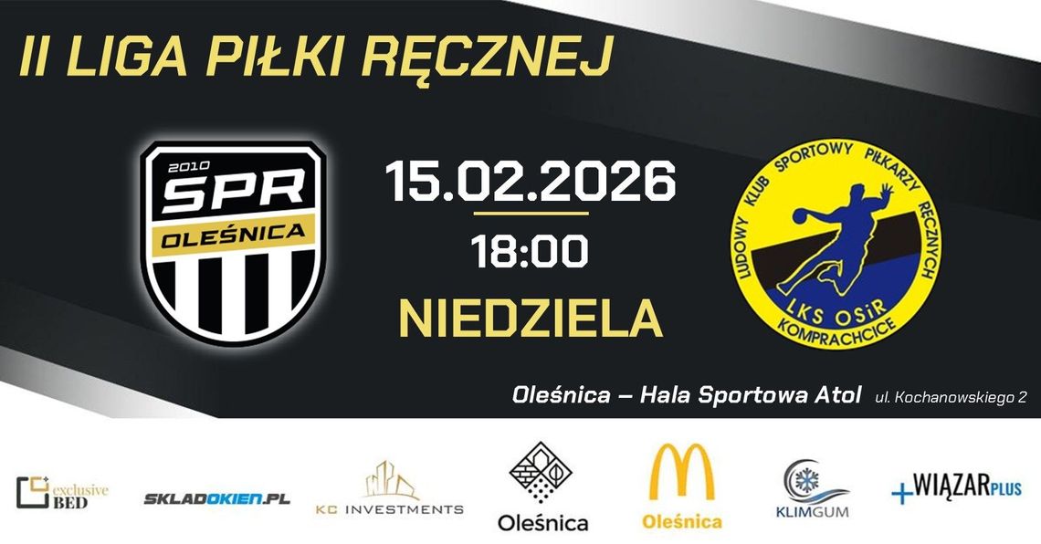 Lider przyjeżdża do Oleśnicy. Czy SPR zatrzyma niepokonaną maszynę z Komprachcic?