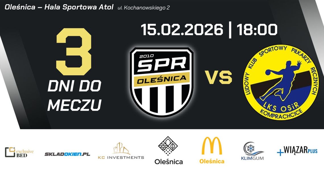 Lider przyjeżdża do Oleśnicy! SPR Oleśnica rusza z rewanżami Lider przyjeżdża do Oleśnicy! SPR Oleśnica rusza z rewanżami