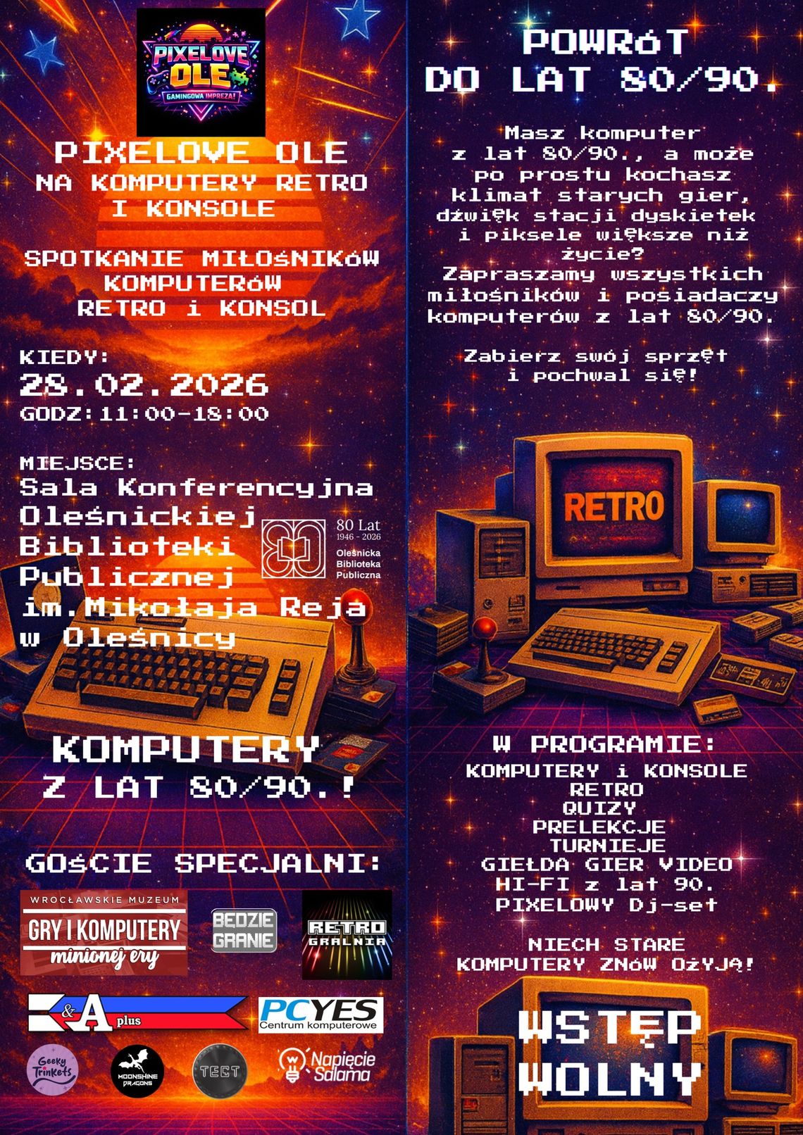 PixeLove Oleśnica: Amigi, C64 i Atari ożywają na nowo