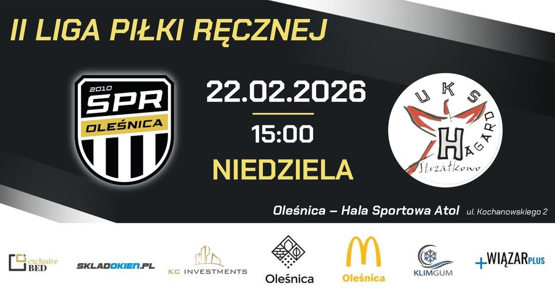 SPR Oleśnica podejmie wicelidera II ligi – hit II rundy już w niedzielę w Hali Atola