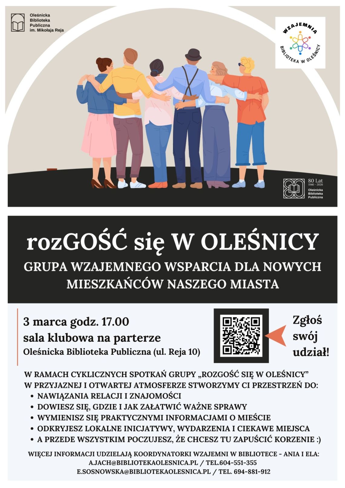 rozGOŚĆ się W OLEŚNICY! - zaproszenie dla nowych mieszkańców