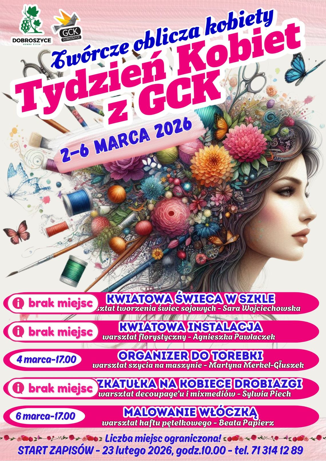 Tydzień Kobiet w GCK: bezpłatne warsztaty haftu pętelkowego