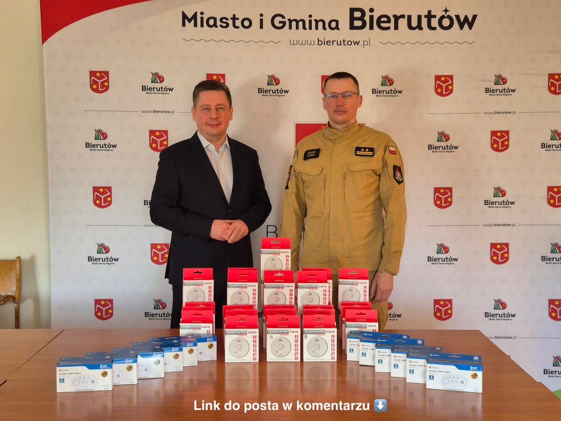 Czujki czadu i dymu dla mieszkańców Gminy Bierutów