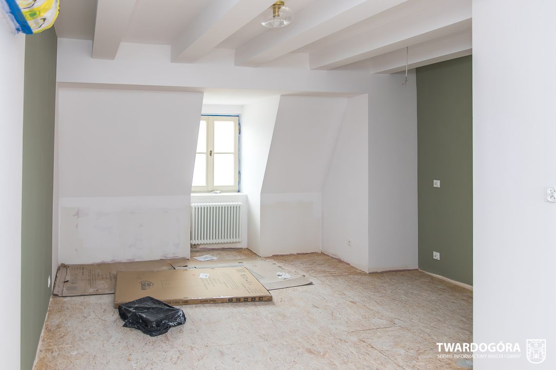 Łącznik wschodni Pałacu Goszcz odzyskuje blask