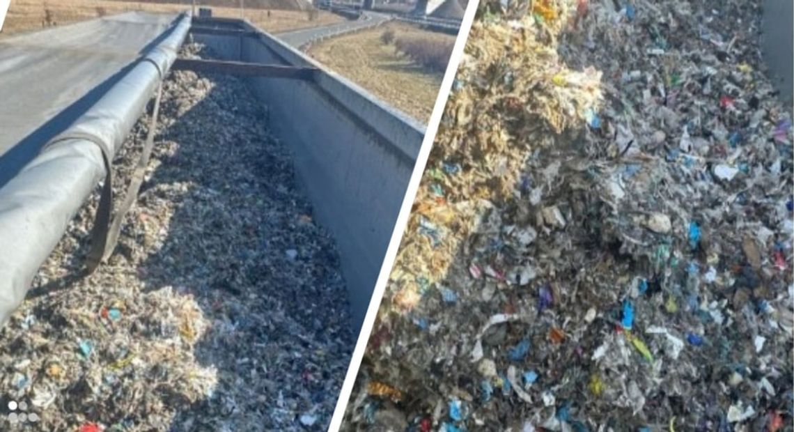 24 tony nielegalnego plastiku na S8 koło Sycowa!