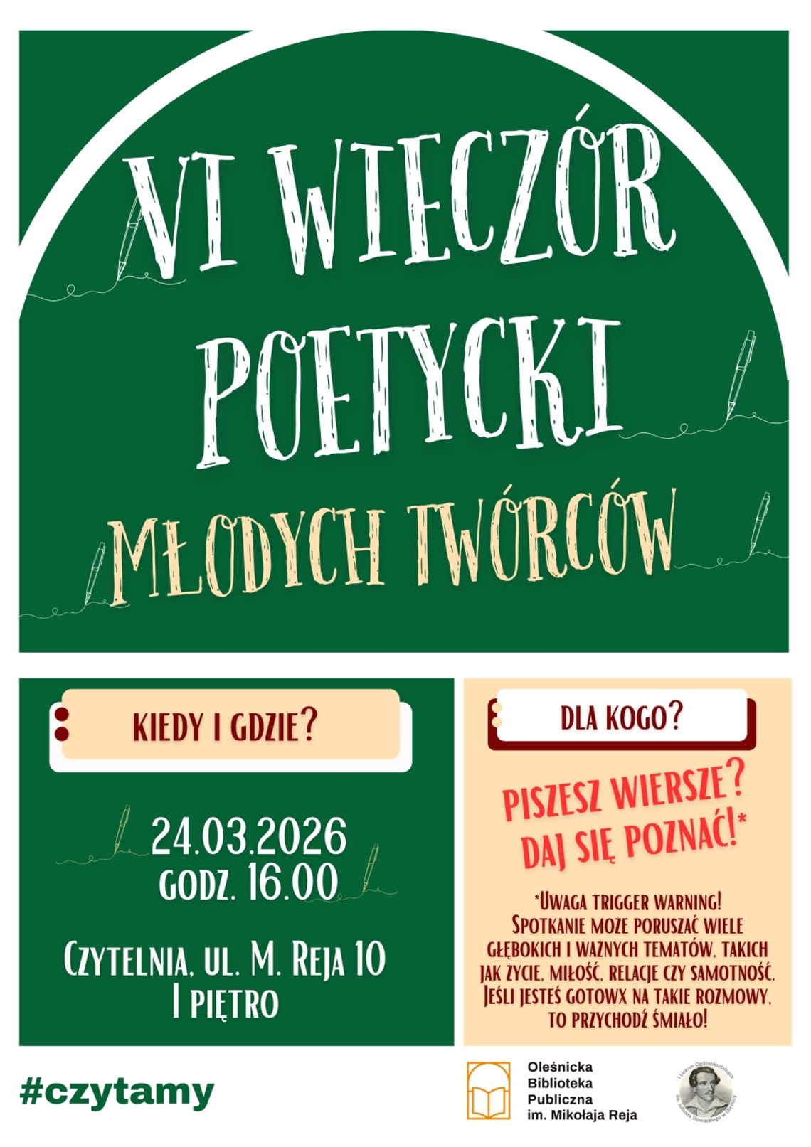 Piszesz wiersze? Daj się poznać!