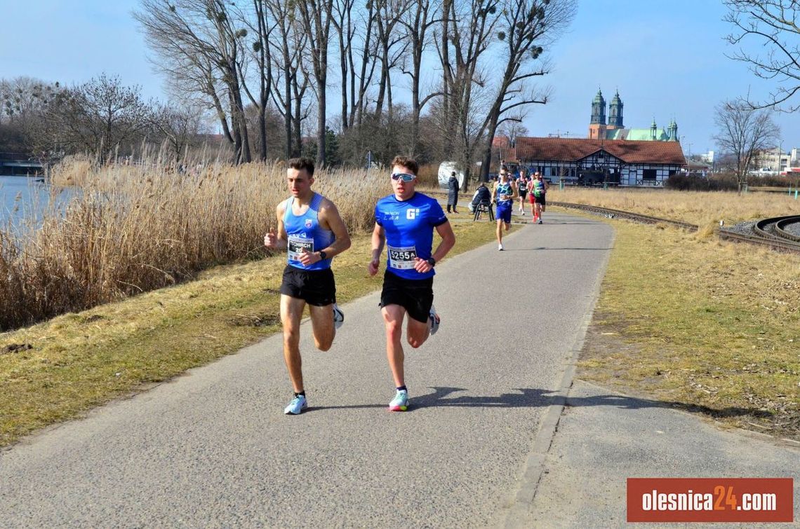 Krzysztof Tschierch z WKS Oleśniczanka na trasie w Poznaniu