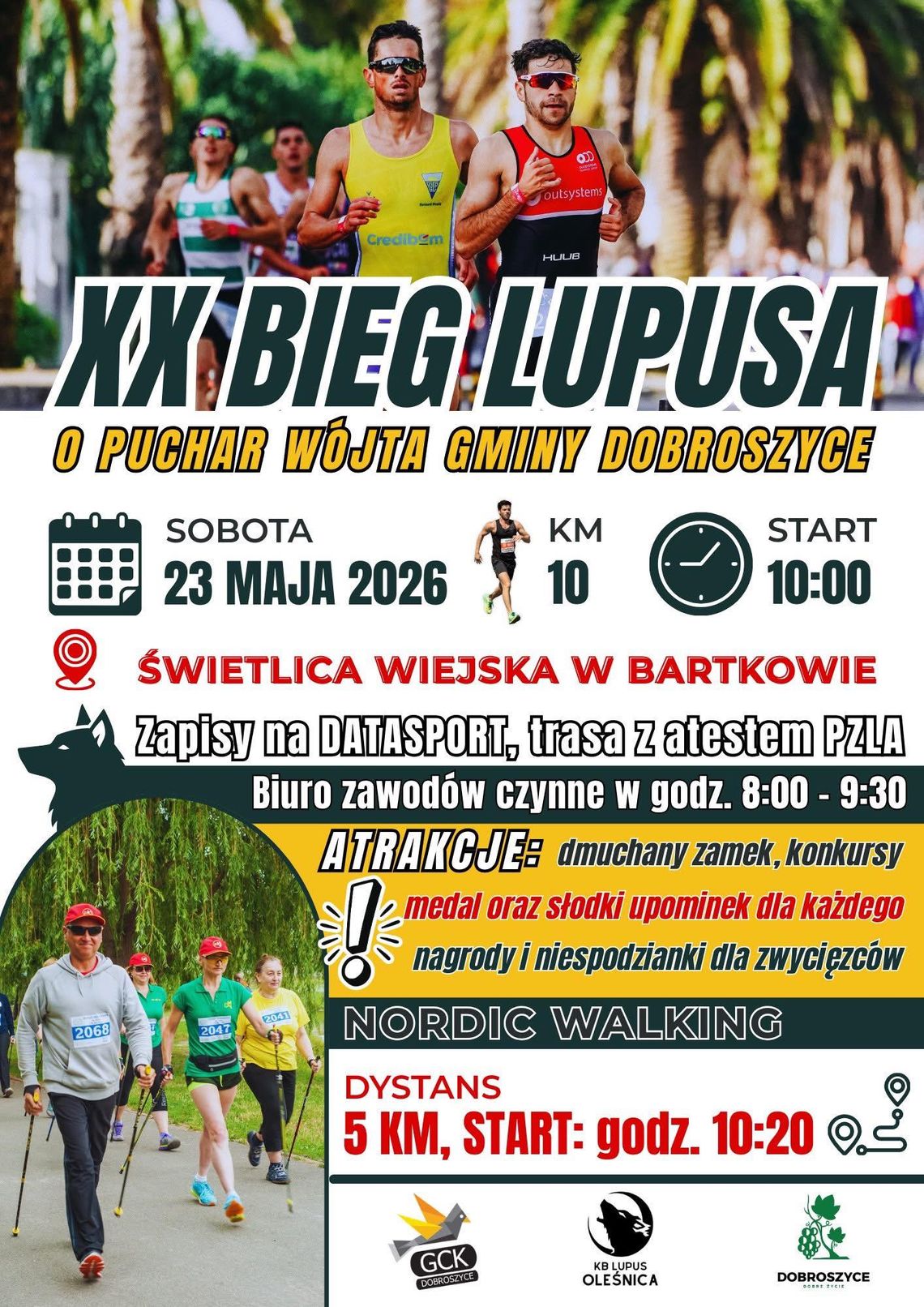 XX edycja Biegu Lupusa już w maju w Bartkowie