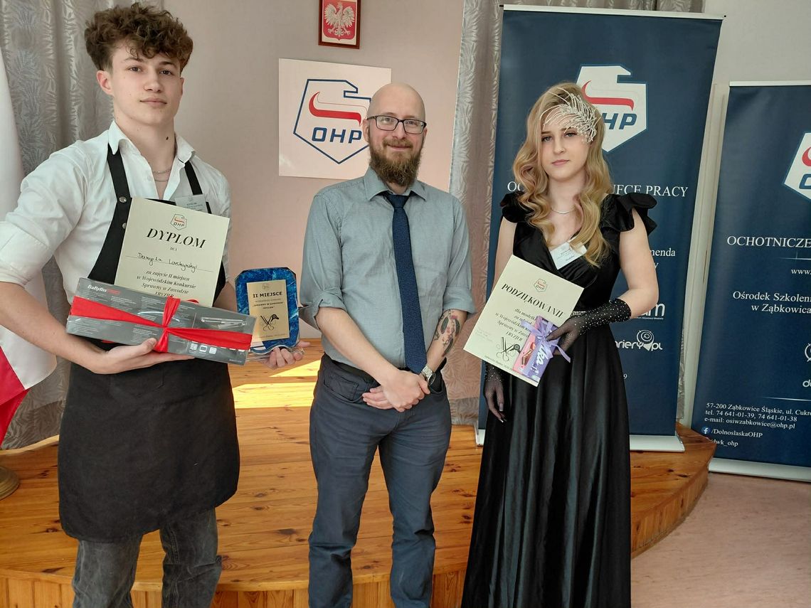 Sukces młodych talentów z Oleśnicy! Dwa II miejsca w wojewódzkim konkursie „Sprawny w zawodzie”